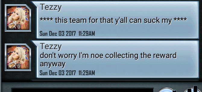 1ManBandTeam's tweet image. Zero Value, cost us a win+a bad attitude. Grow up man...Just more reason to never add this guy to your team...Tezzy, remember the name. RT pls. #SupercardBlacklist #FreeloaderAlert #WWESuperCard