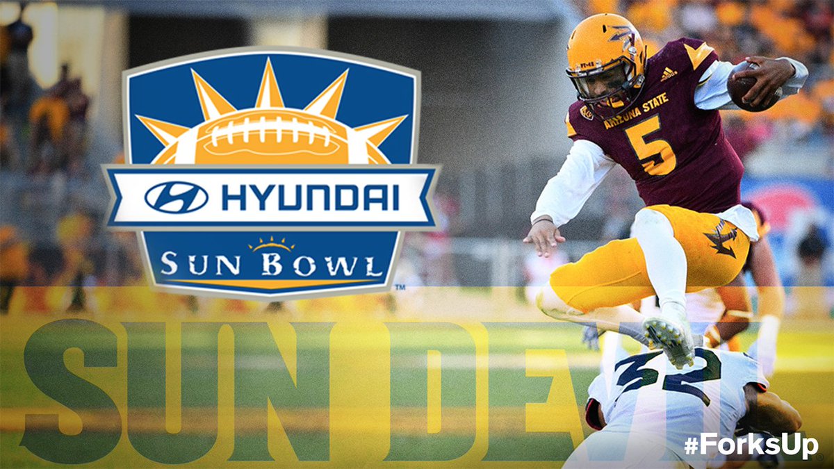 ASUFootball's tweet photo. WE'RE GOING BOWLING!

Excited to announce that we have accepted an invitation to participate in the 84th @HyundaiSunBowl in El Paso, Texas against North Carolina State!

#GoDevils https://t.co/qY2dM3gyUd