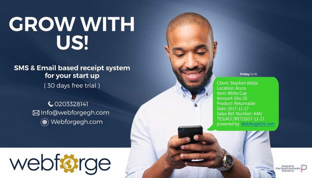 ekuagbengbentus's tweet image. Contact @webforgegh for all your website needs.....there&apos;s a 30 day free trial SMS and Email-based receipt system ongoing. Just hit them up
#Webforge....Grow with Us!