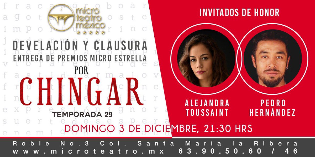 teatropk's tweet photo. Hoy cerramos temporada #PorChingar en @MicroTeatroMex no se lo pierdan. https://t.co/rbUXA3yA1c