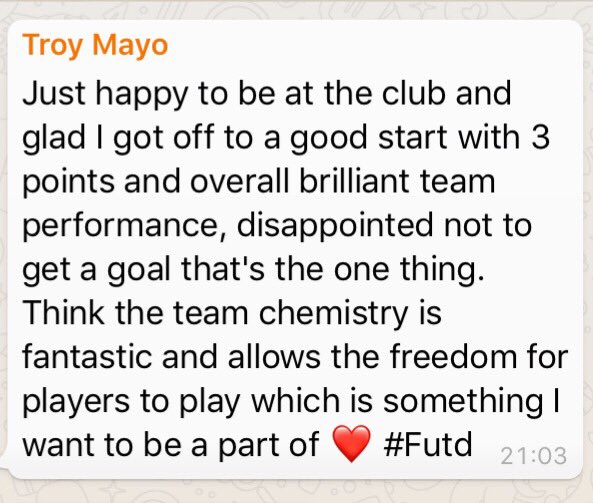 RoystonRoversFC's tweet photo. Few words from new signing Troy Mayo 📝 #WelcomeTroy https://t.co/LgVD0fuTI7