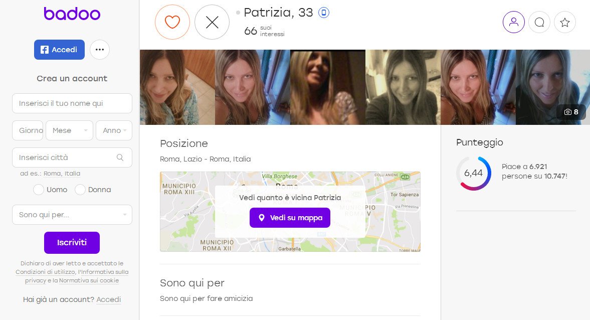Qi__ra_'s tweet image. @PatriziaRocchi7 ma allora hai proprio il vizietto, pure su badoo hai il doppio profilo, ma forse anche altri con altri nomi visto i tuoi precedenti! Metto i link per chi non crede che siano screen veri #gianlucaginoble #ilvolo
badoo.com/it/profile/044…
badoo.com/profile/046559…