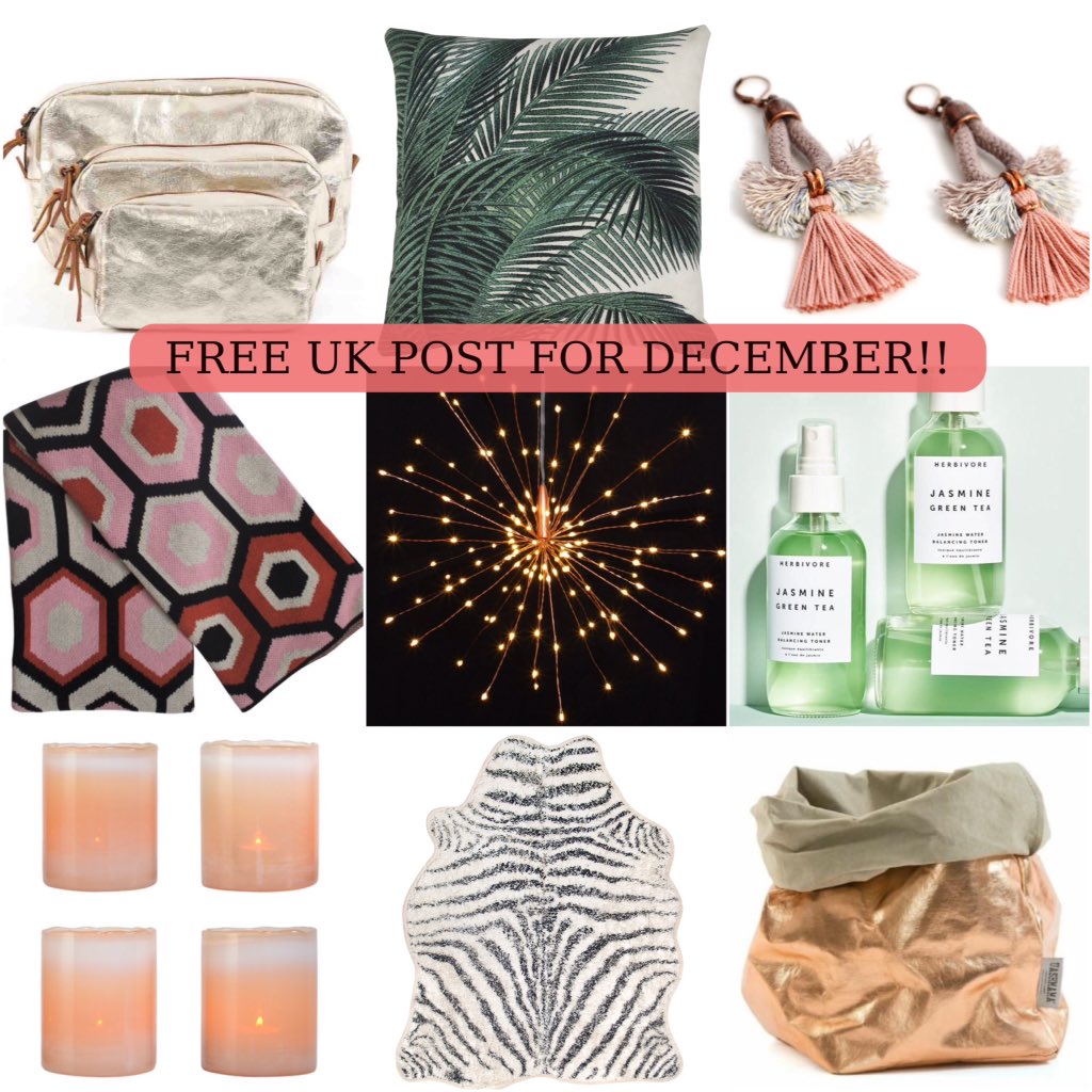 Free post on UK orders!