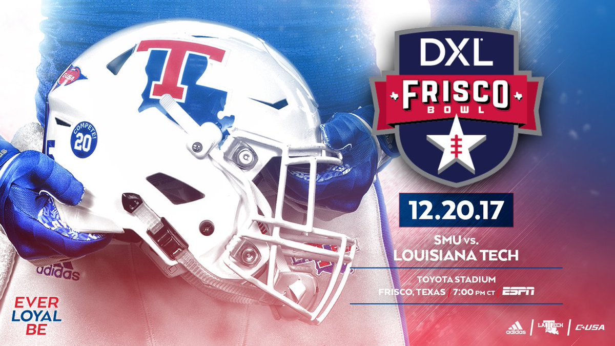 We are excited to be in Frisco on Dec. 20! <a href="/LATechFB/">LA Tech Football 🏈</a> is <a href="/FriscoBowlGame/">Frisco Bowl</a> bound! #EverLoyalBe