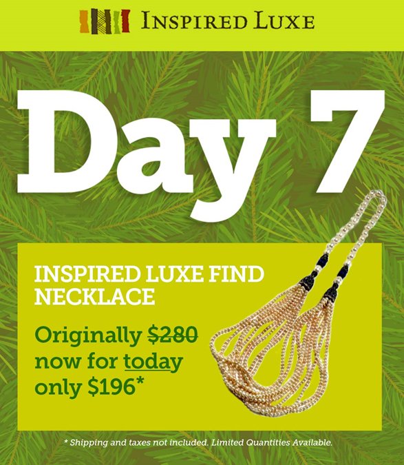 Day 7 of Our #12DaysofChristmas” Promotion – Don’t Miss Out! An Inspired Luxe Find, this beautiful pearl and crystal multi-strand necklace with rich blue accent stones makes a wonderful gift for that special someone. Shop Now: bit.ly/2npeNt8 #christmasgifts #holidaygifts