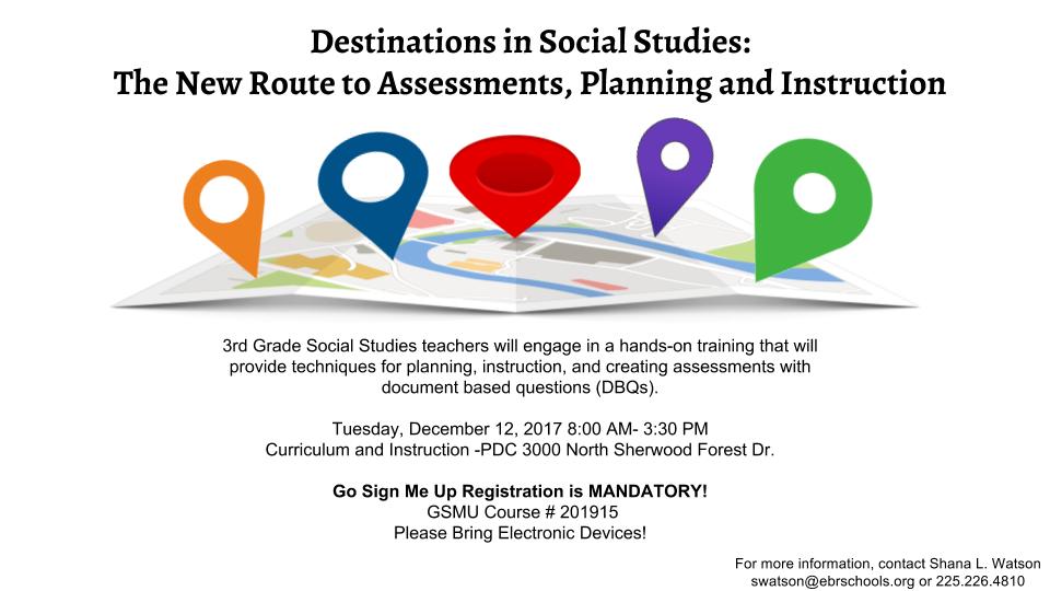 SocStudies411's tweet photo. 3rd grade Social Studies Ts here is a PD you would not want to miss!! @pd_ebr #ebrpdGPS #buildEBR #socialstudies https://t.co/nFYeEvpiY6