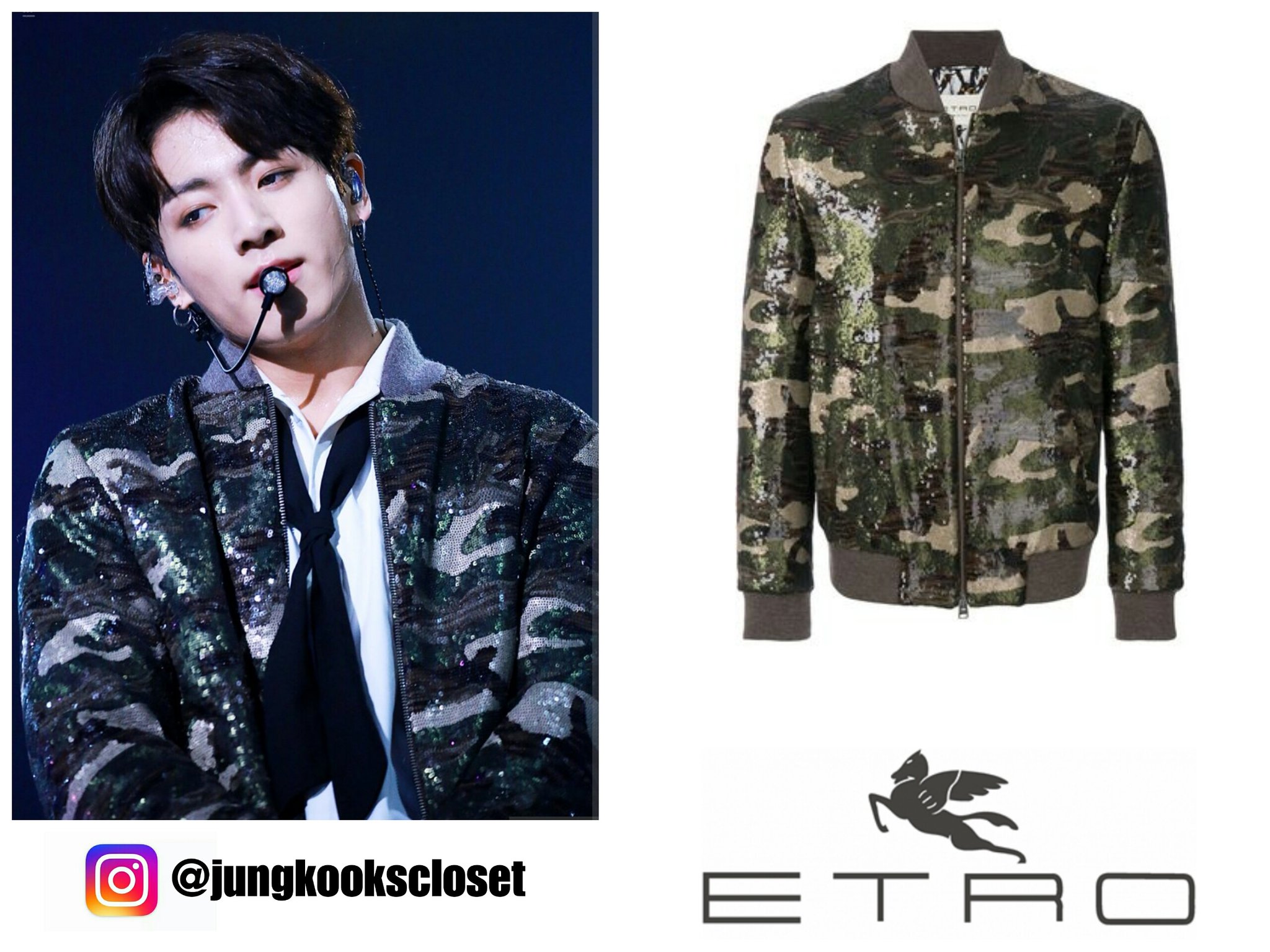 Jungkook camo best sale jacket