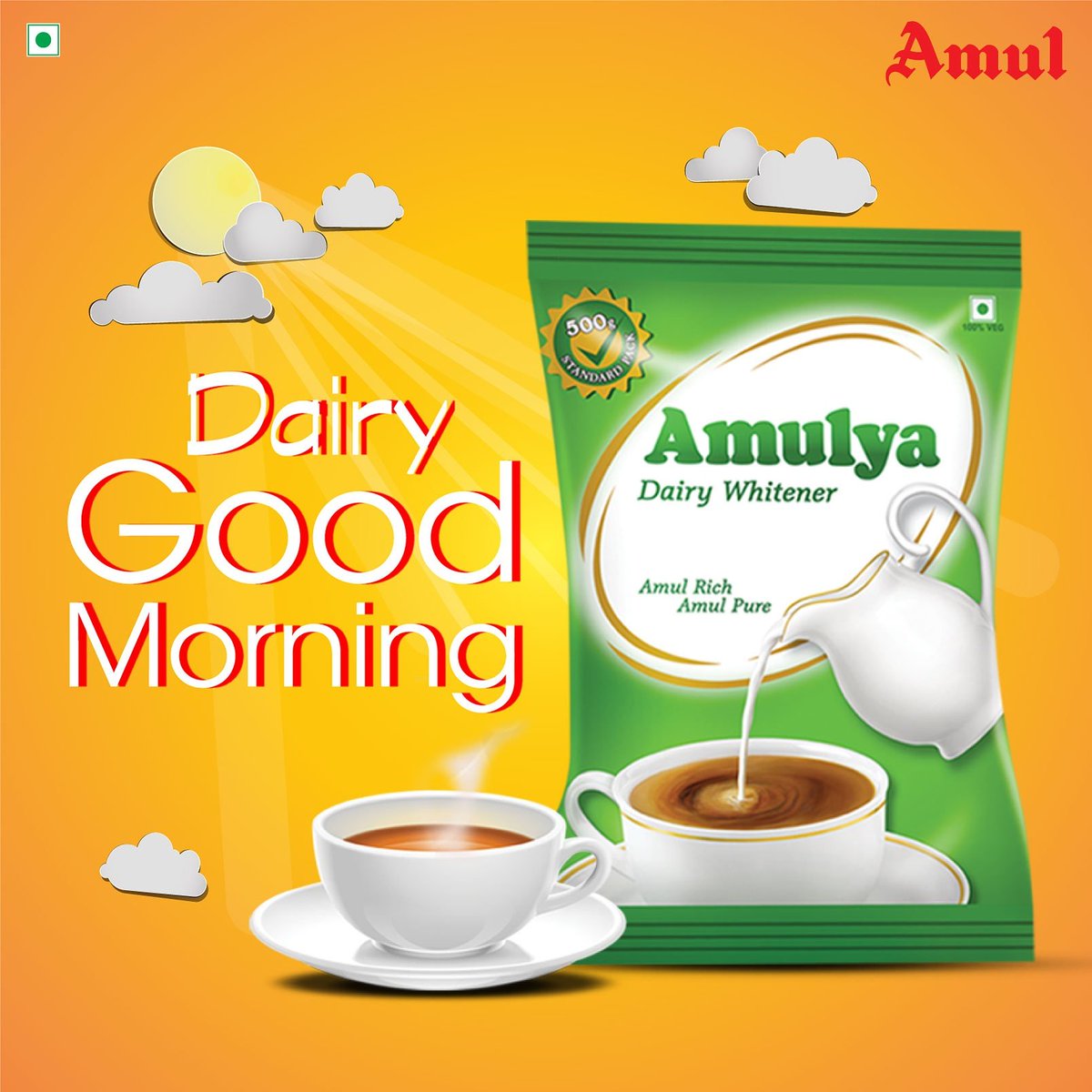 Make way for a good cup of tea with Amulya Dairy Whitener