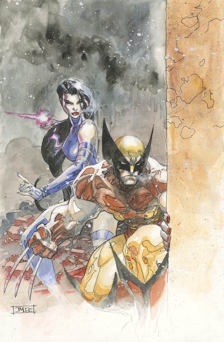 Wolverine & Psylocke by Jim Lee @JimLee