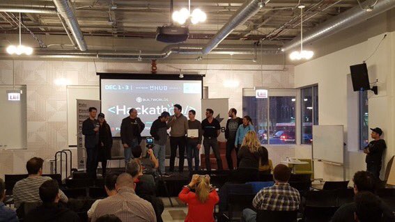AutodeskAPS's tweet photo. Congrats to Team Otter! Winners of the #hackbw software challenge from @builtworlds @autodesk @BIM360 & Forge. https://t.co/9PGRUsteZ7