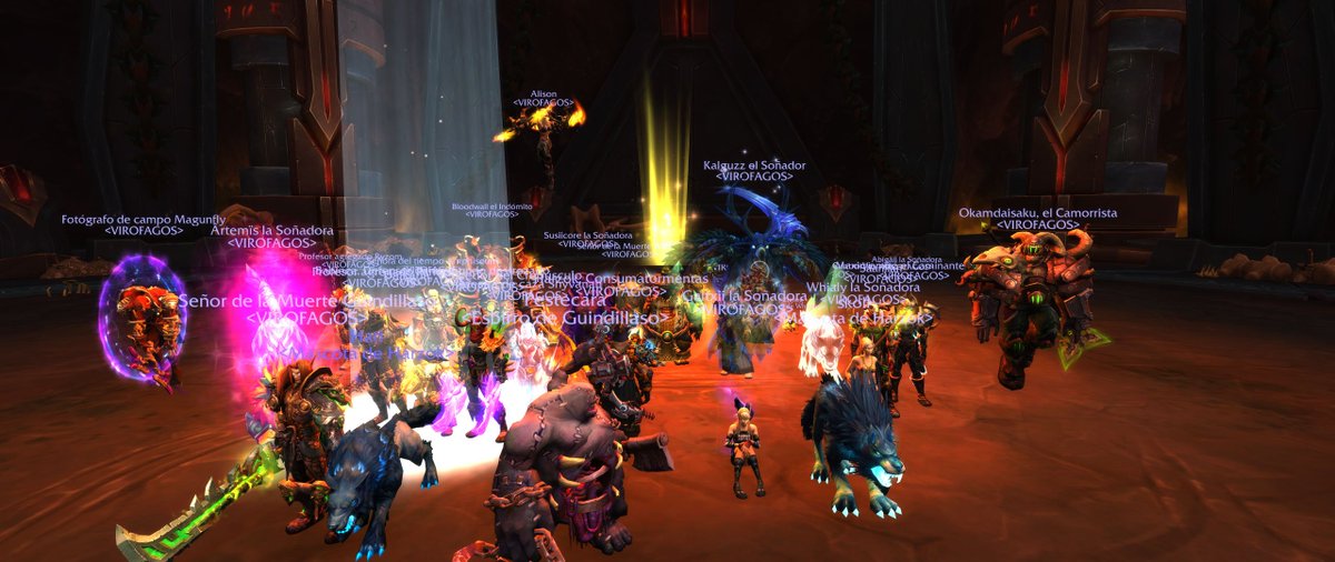 virofagos's tweet photo. Pues pasamos #Kingaorth, tambien pasamos #Varimathras, ahora nos estamos peleando con la #Aquelarre, a ver cuando nos lleva o si salimos vivos de aqui. #Virofagos #Warcraft #twitch https://t.co/uzsSqmHPRE