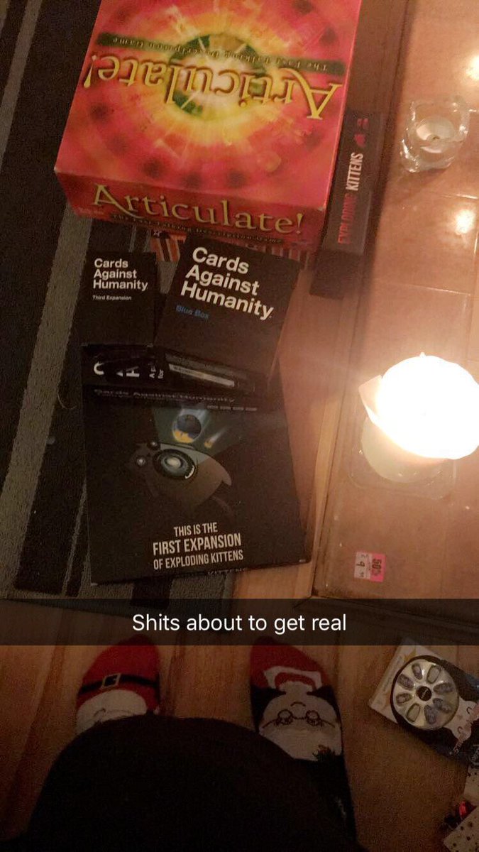 TrustPhalanges's tweet photo. How to end friendships. Bonding over a competitive AF game of #CardsAgainstHumanity
#ThisIsWar #manChild #iChallengeYouToADuel #GlovesRoff https://t.co/oByD5Yfhgu
