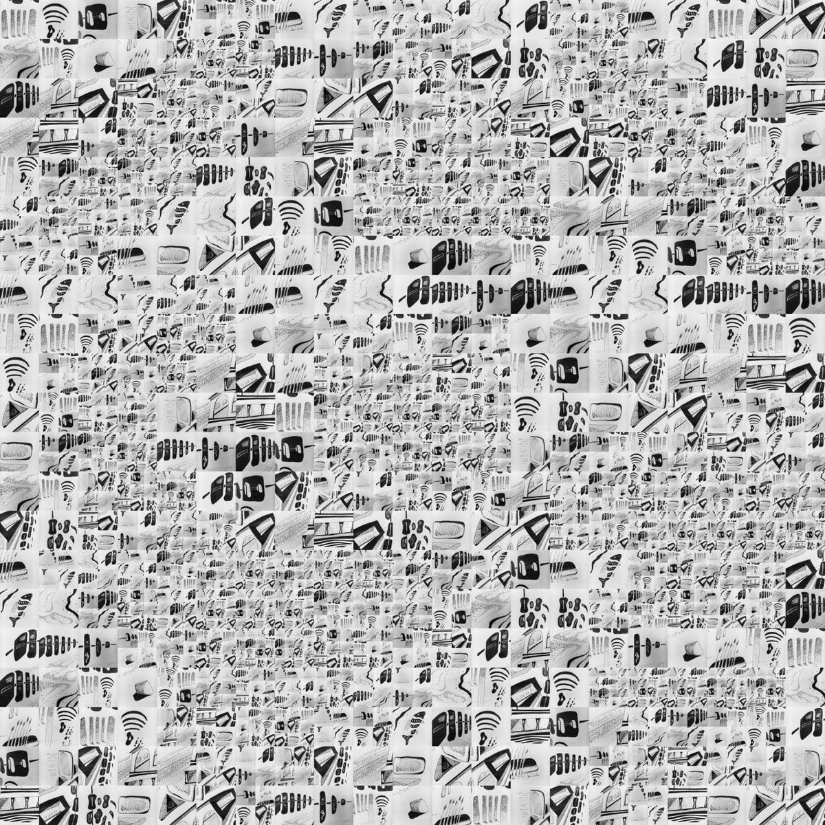 ArtVandenberg's tweet photo. #Day24791 -“Psi-Archaeology - Midden Master Sites-2 (36”x36” intended print) Hidden in the simplest of lines are universal patterns. One must excavate carefully to reveal buried memory. #FreeRangeArtist #PsignToPsymbol #AnArchaeologyOfArt #InPsitu #contemporaryart #eightfoldpath https://t.co/UMjTNcOR8a