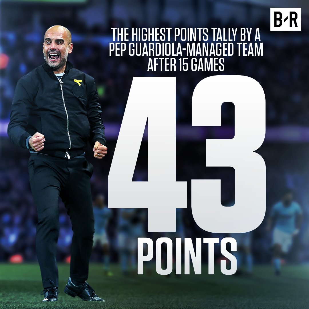 brfootball's tweet photo. Manchester City have the most points after 15 games in Premier League history 🙌 https://t.co/qJF0puXUul