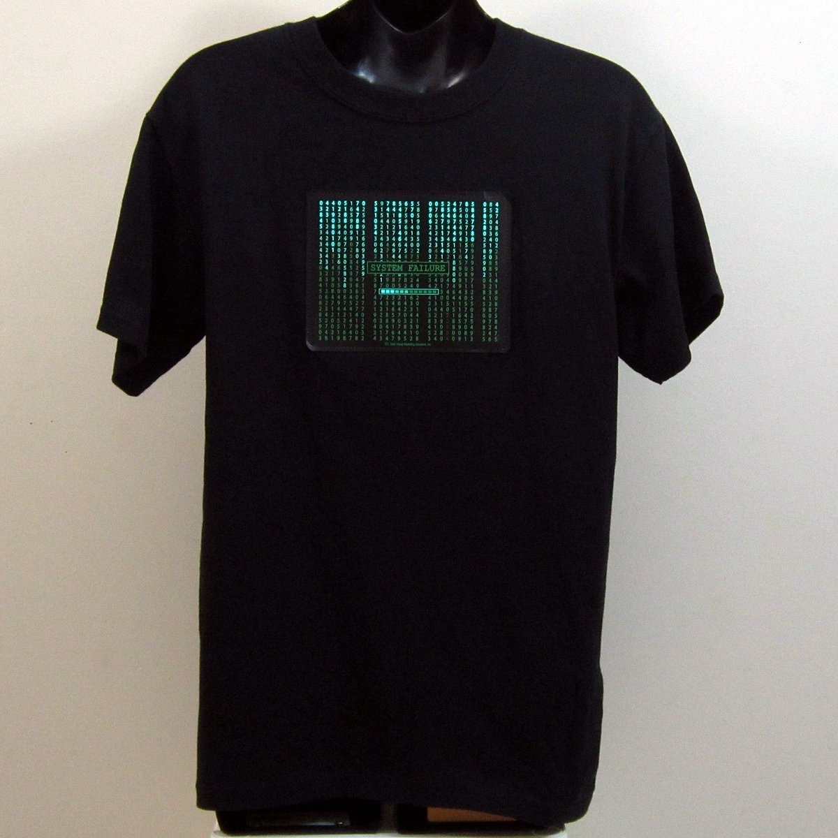 ThriftyGirl2015's tweet photo. Matrix Inspired Rad Wear System Failure Light Up Shirt! https://t.co/cRzOLklF4U #ebay @ebay #Matrix #RadWear #SystemFailure #LightUp #fun #Christmas #christmasgifts https://t.co/sU4yZG2TAC