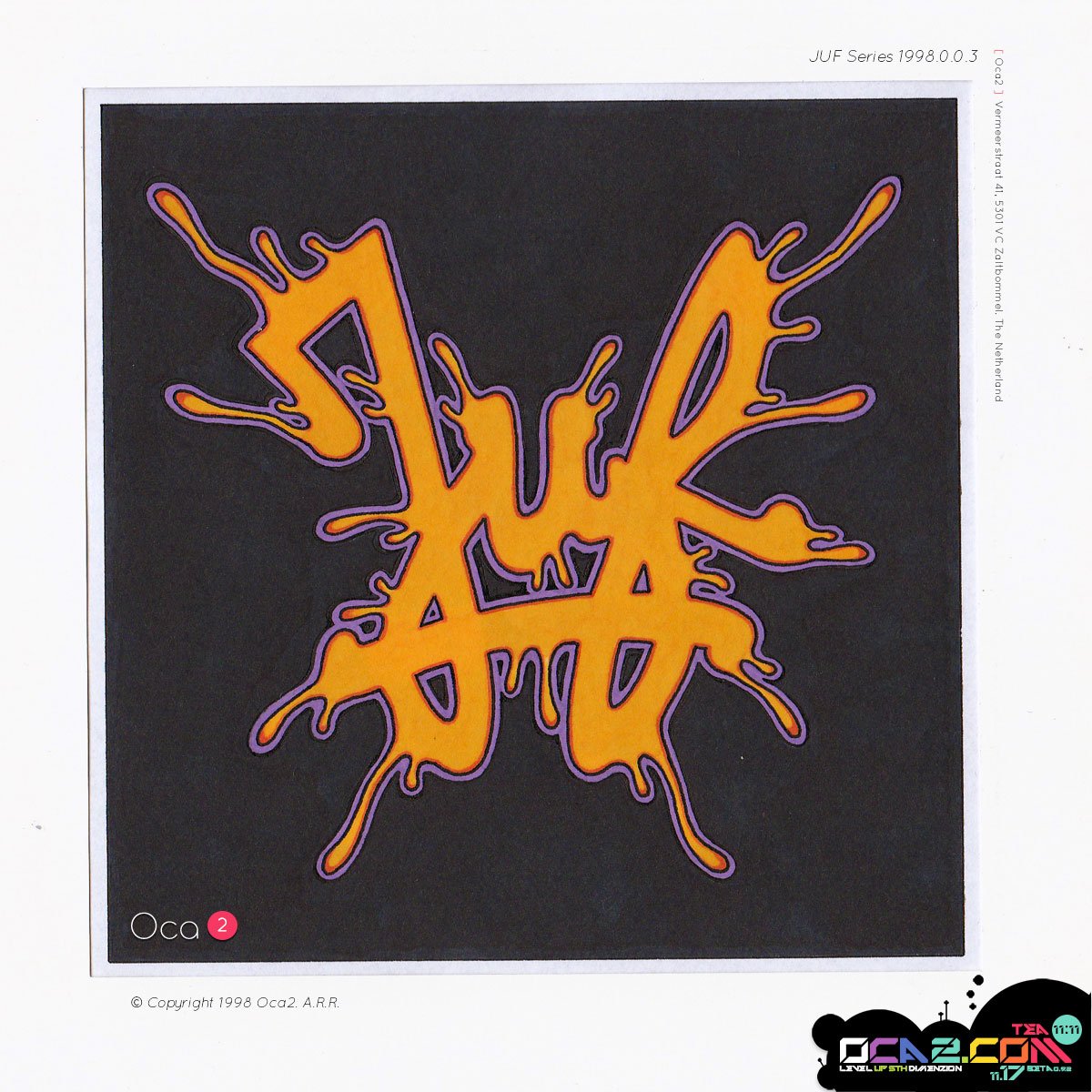 Oca2tm11's tweet photo. From the attic '98 Juf series. 
Final JUF logo.  

https://t.co/skMz7ZnZ2v
#Juf #Oca2 #Team1111 https://t.co/qnZoAawUwi