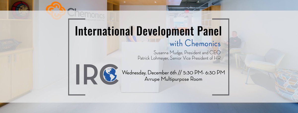 GeorgetownIRC's tweet image. The IRC is excited to host a panel of experts from Chemonics, an international development firm based in D.C. that works with USAID in 150 countries worldwide. The event will be a mediated discussion followed by questions. facebook.com/events/1961599…