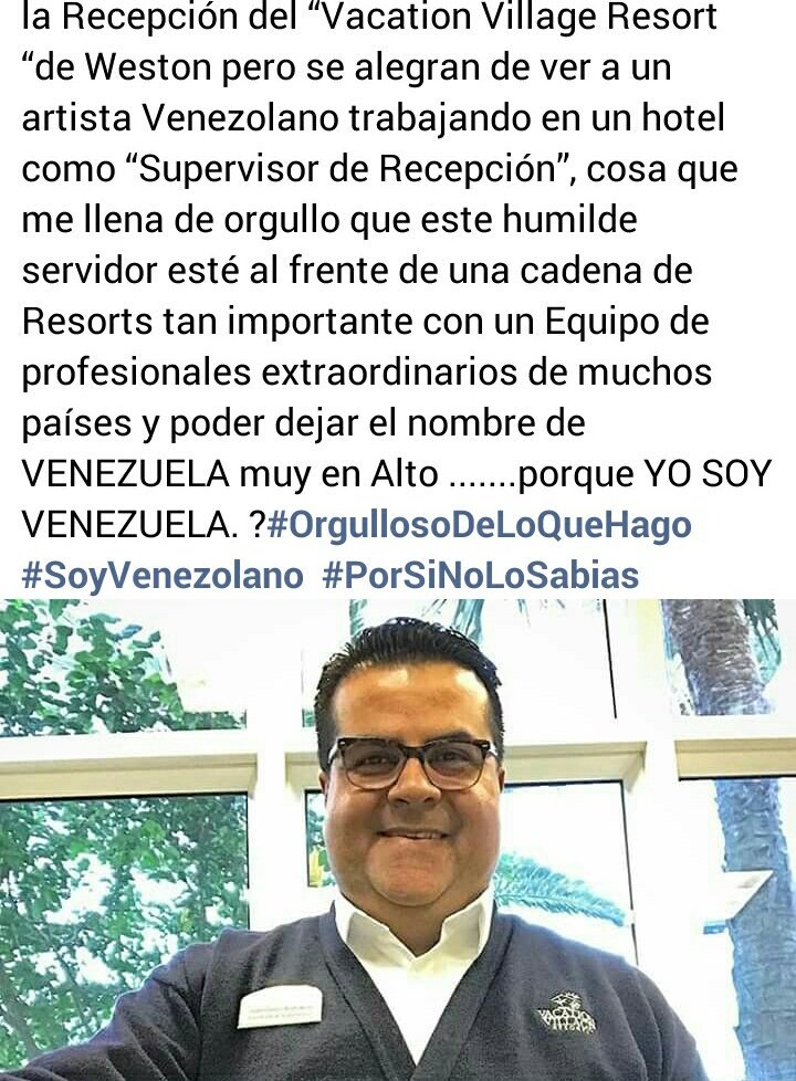 Que motivadora las palabras de Juan Carlos en su nueva etapa de inmigrante trabajando en un hotel luego de estar trabajando acá en la Televisión.