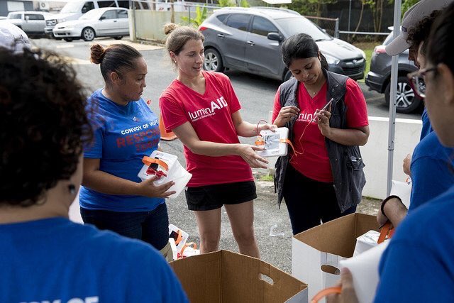 ConvoyofHope's tweet image. We’re so grateful to @LuminAIDLab for their help in bringing light and hope to the survivors of Hurricane Maria!