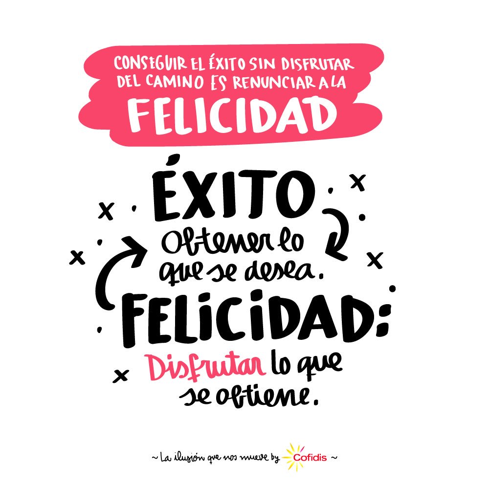 proyectoilusion's tweet photo. Conseguir el #éxito sin #disfrutar del #camino es renunciar a la #felicidad.
Ya tienes la clave para empezar la #semana con ganas. #Buenosdías :) https://t.co/7D9pju4Av6
