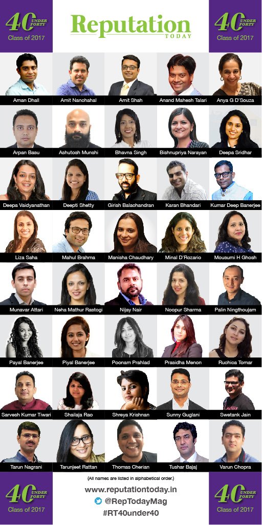 RepTodayMag's tweet photo. In our second year with #RT40under40, here is the list of the dynamic men and women. 

https://t.co/vhzwjgxMG0 https://t.co/rinAxULxHH