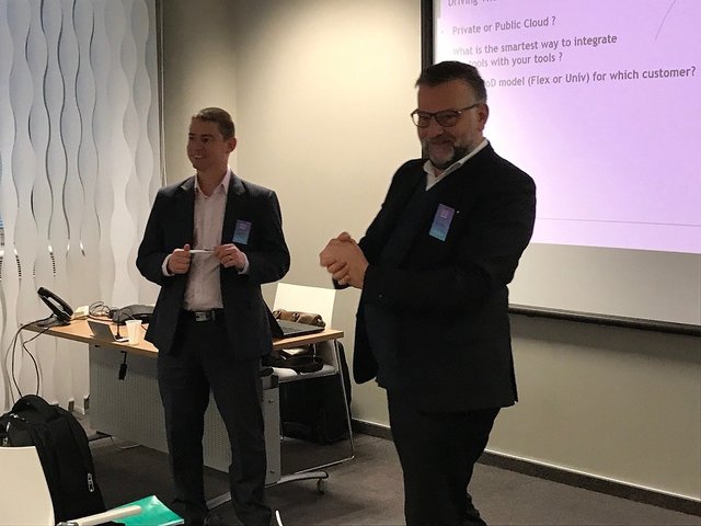 Lieuvin_alu's tweet photo. Photo: Philippe Bletterie and Sebastien Claret @ALUEnterprise discuss #StellarWLAN, #Network as a Service and... https://t.co/fylFr6bL6f https://t.co/Acp9SexLdp
