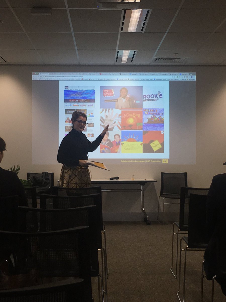 jacqui_yuan's tweet photo. #brimhack presents @AnnabelAstbury Head of Learning at the ABC speaking to the community about digital technology & education #ongoinglearning https://t.co/wlFjiioVwd