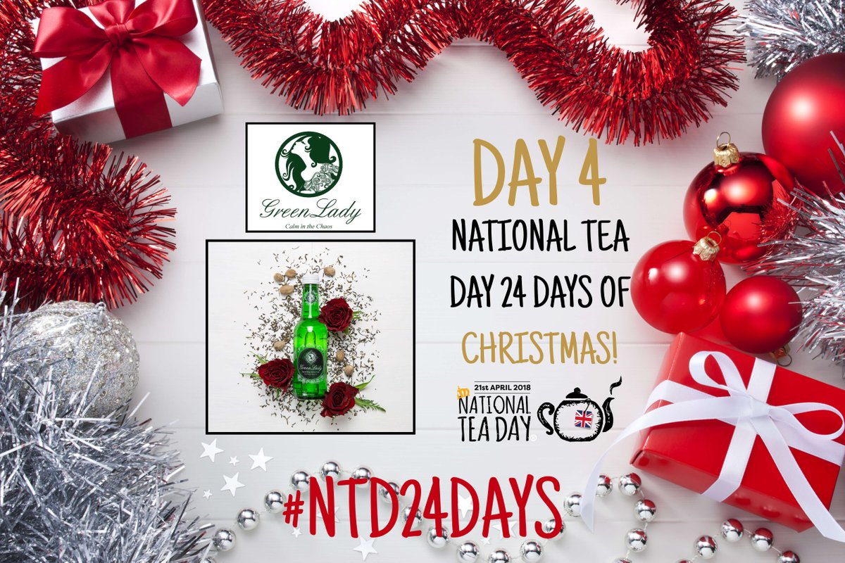 Nationalteaday's tweet photo. Wow! @GreenLadyNo1 have lovingly gifted a whole crate of Green Lady sparking tea for our 4th Day of Christmas #competition #retweet to #win https://t.co/nBUOGiKBjj https://t.co/wLNCSMuTWn
