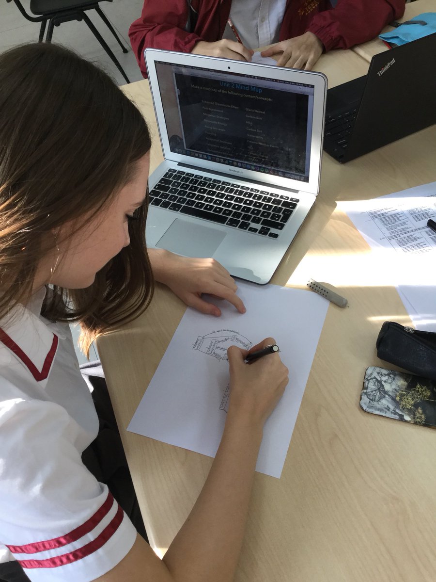 Testing for understanding by using mind maps to connect concepts. #GoISNS