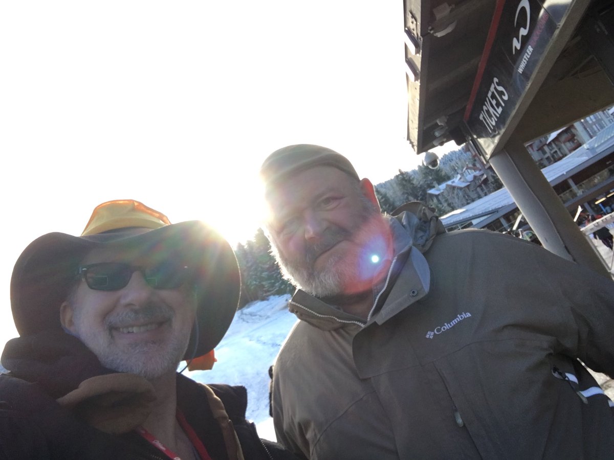 DanMirvish's tweet photo. Goodbye & thanks to staff, volunteers & audience at #whistlerFilmFestival #wff #wff17 #wff2017 !! @BernardAndHuey @lylegeorge https://t.co/qsREzc6pfE