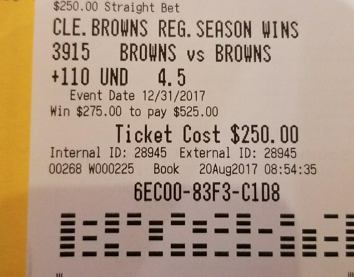 texstew's tweet photo. For the 2nd straight year, Browns making money for fans. Thanks Cleveland. https://t.co/YfpjbI6usR