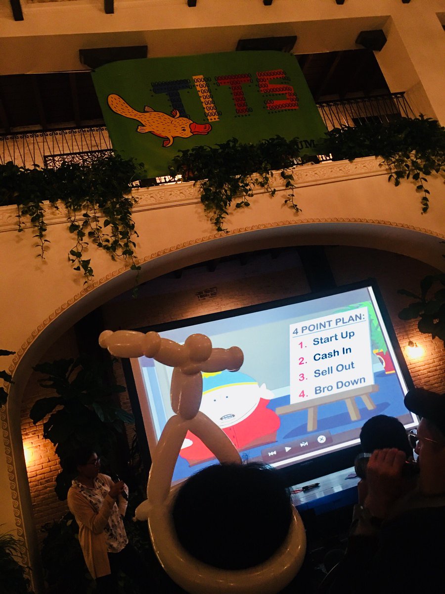 cecilebaird's tweet photo. This is how you pitch bitch  #TITS2017 https://t.co/WPL218ieIu