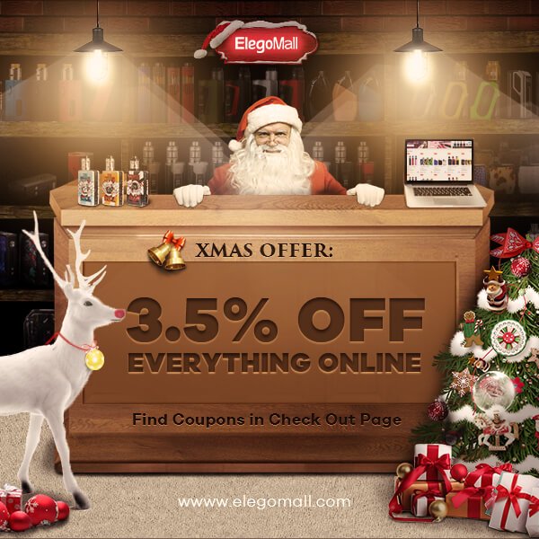 ElegoMall's tweet photo. 🎅🤶Check out our #XmasOffer for all the vape gears online, and forget about our creepy #Santa shop assistance out there😂
💫https://t.co/qgufQhUJpv
📌3.5% OFF For All Products
Dec.4️⃣th-1️⃣2️⃣th. 
#elegomall #vandyvape #voopootoo #myuwell #wotofo #tinykit #pulsebfkit https://t.co/yza4FIiLXW