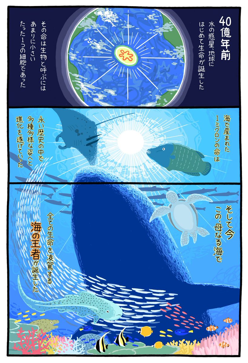 【告知】
祝！連載化！
本日４日発売のまんがくらぶに
まんがでわかる動物講座が掲載されております
とても光栄なことに今回から連載が決まりました！
いつも読んで頂いてる方々に感謝です！
第４回目は「シロナガスクジラ」
今回は特に気合… 