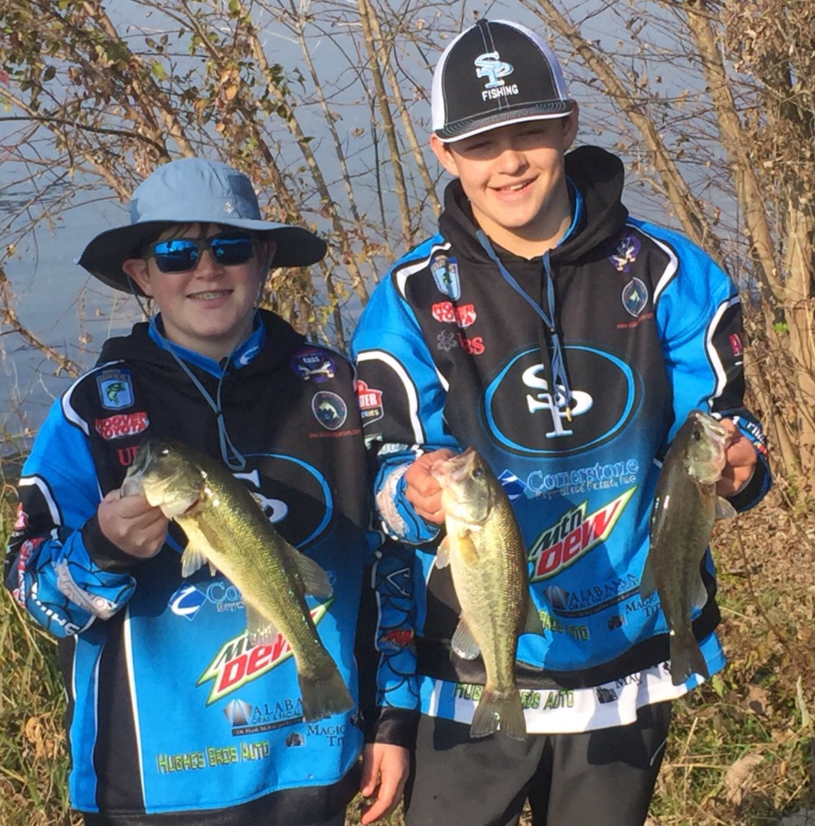 SpainParkFishes's tweet photo. Congrats Team Broderick/Willis on your first high school tournament! #asabfa #spainpark #highschoolbassfishing #guntersville #hoover https://t.co/1jQEEeRsYY