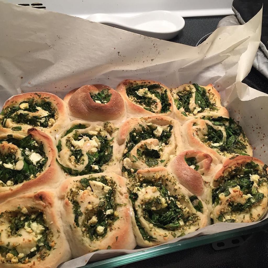 steph_krause's tweet photo. Move over cinnamon rolls, spinach feta rolls are here and amazing #comfortfood #yum https://t.co/oA3ZbcGRDn https://t.co/41hWnadWvH