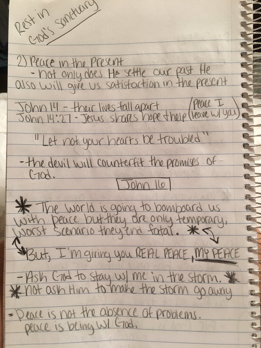 revivedstudents's tweet photo. Here’s some notes from Bro. Stuart this morning. How Peace comes from Jesus. Hope you all enjoy! https://t.co/GAmPxtR4yA