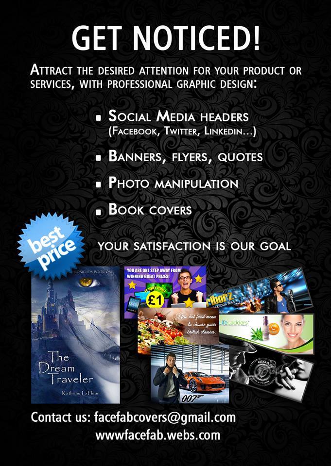 Tammysdragonfly's tweet image. GET NOTICED!
PROFESSIONAL GRAPHIC DESIGN
#IARTG
facefab.webs.com
Facefabcovers@gmail.com