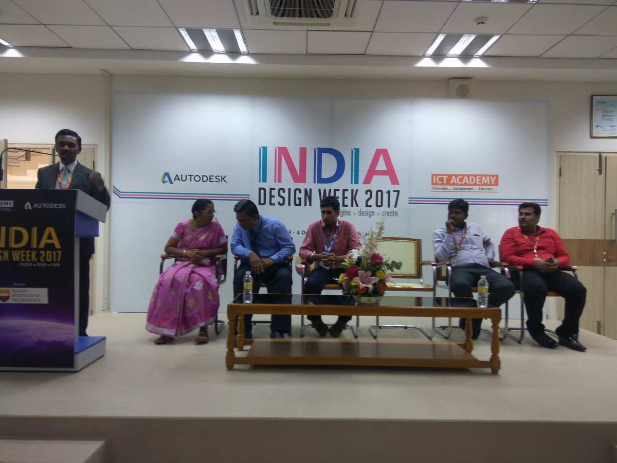 ictacademyindia's tweet photo. ICT Academy, in association with @autodesk conducted India Design Week 2017 at Ramco Institute, Rajapalayam. 550  students, 215 batches from 30 colleges #Indiadesignweek #Fusion360 #Autodesk https://t.co/0Jg8l024B0