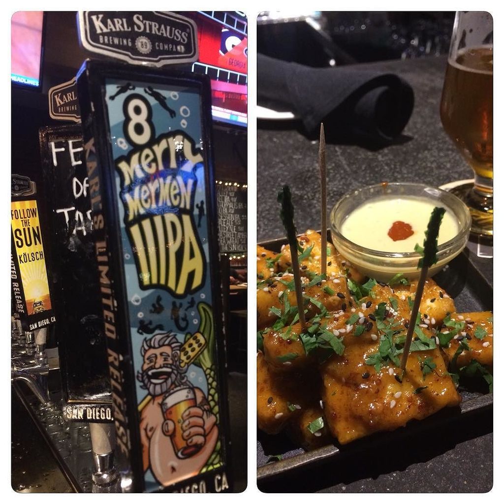 lamarvelous247's tweet photo. @samtheteenagewitch got me addicted to the Crispy Organic Tofu @karlstraussbeer and the 8 merry mermen iiipa is smooth for 11.3%. #postworkdinner #tofu #tripleipa #karlstrauss #temecula #snacks #dippingsauce #sogood #getmeastraw https://t.co/hTzhtvj0Fl