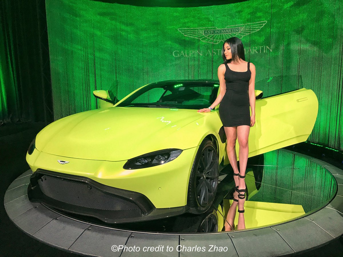 NAboyCharles's tweet photo. The brand new Aston Martin Vantage is beautiful! I love it!#LAAutoShow https://t.co/jhHdyKxe4v