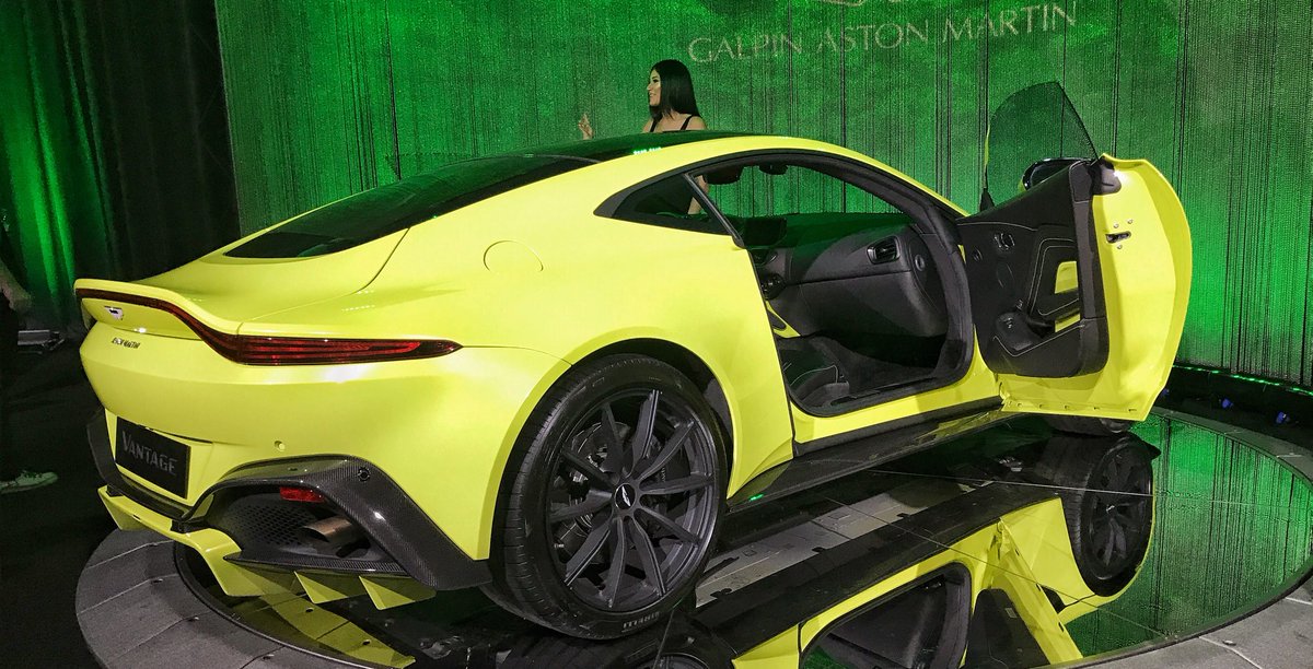NAboyCharles's tweet photo. The brand new Aston Martin Vantage is beautiful! I love it!#LAAutoShow https://t.co/jhHdyKxe4v