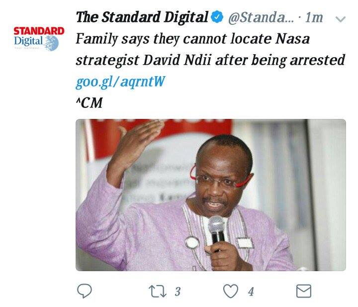Muhammad Nyamwanda On Twitter The Whereabouts Of David Ndii Remain Unknown Producedavidndii…