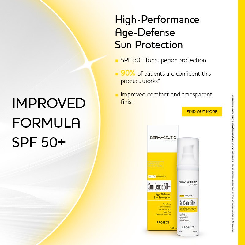 Dermaceutic's tweet photo. #Dermaceutic #AgeDefense #SunProtection is more than SPF 50+… #SunCeutic active ingredients include #HyaluronicAcid #AloeVera #StemCellStimulator #ZincOxide #TitaniumDioxide https://t.co/QJDpZx23SH