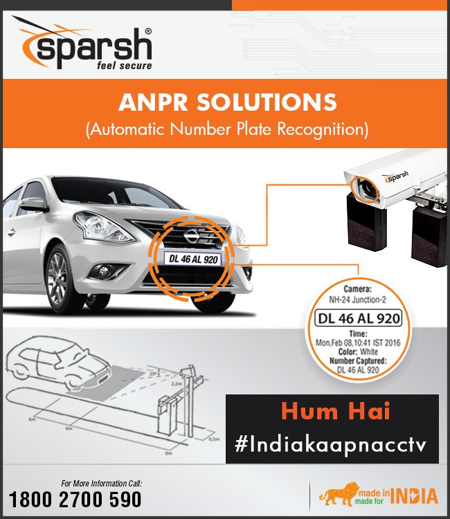Sparsh_cctv's tweet photo. #ANPRSolutions #MissionSparsh #SecureNation #FeelSecure
#Indiakaapnacctv #makeinindia #sparshcctv https://t.co/s82KbOMkmz