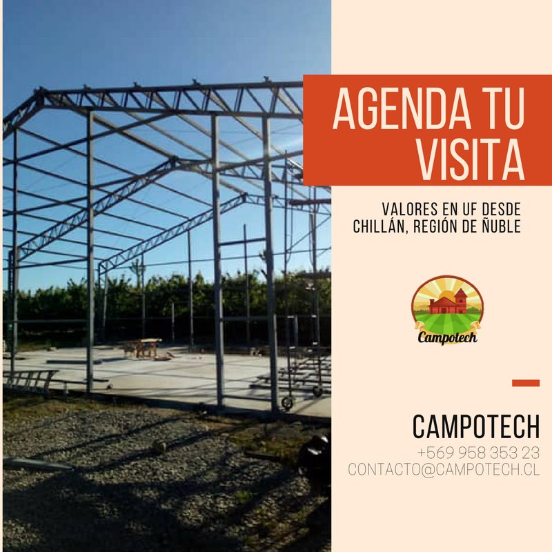 Campotech_Chile's tweet photo. Galpones en estructura metálica 
Campotech - Ñuble https://t.co/hlvtdlz1sB
