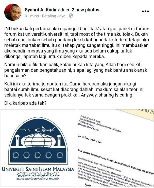 imej_usim's tweet photo. Response from our panels.
So, guys...
Do come to our program.
#iMEJ #iMEJusim #imej2017
#transcomm #journusim #masscommusim
#usim https://t.co/3B68A8OfzA