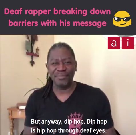 accessinclusion's tweet photo. There's a new movement on the horizon and it's bringing #DeafCulture to the world. WATCH: https://t.co/W6PC8AMqar
Our thanks to @shifuwawa1 #Deaf #DipHop #ASL https://t.co/qjvpZ7Jroo
