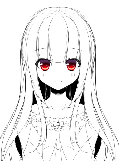 イラスト初心者の悩み解決 正面顔のキャラ絵を左右対称に描けない クリスタ イラスト