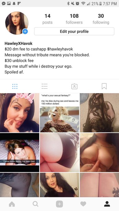 Follow your Princess Hawley on #instagram  #findom #footfetish #humiliatrix #brat #paypigs #cashcow https://t<a href="/tag/instagram"class="tags">#instagram</a><a href="/tag/findom"class="tags">#findom</a><a href="/tag/footfetish"class="tags"><span>#footfetish</span></a><a href="/tag/humiliatrix"class="tags"><span>#humiliatrix</span></a><a href="/tag/brat"class="tags"><span>#brat</span></a><a href="/tag/paypigs"class="tags"><span>#paypigs</span></a><a href="/tag/cash"class="tags"><span>#cash</span></a>